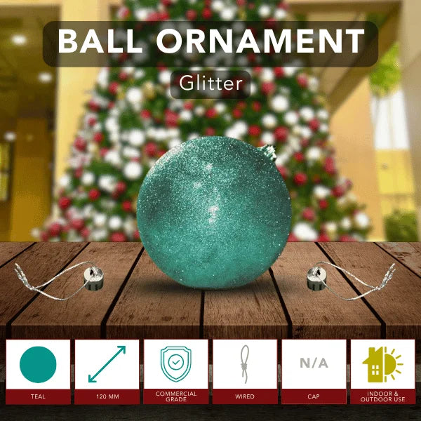 Teal-Ornament-Glitter-Ball-120MM-6