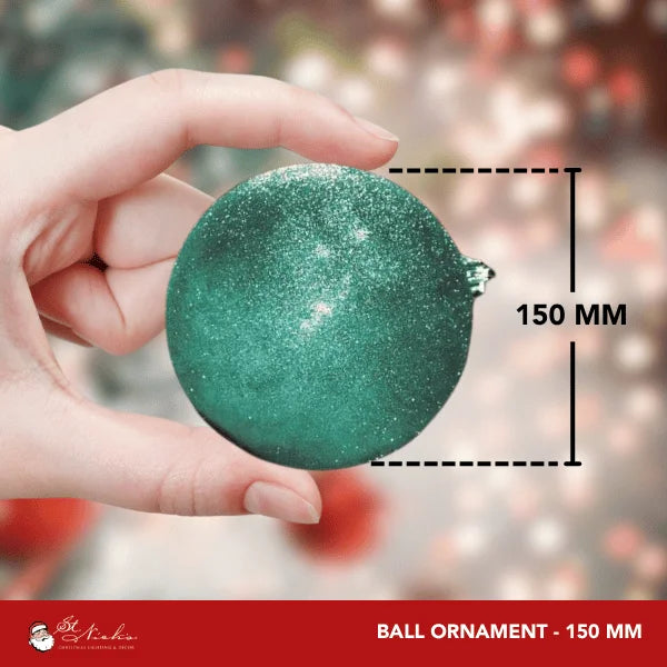Teal-Ornament-Glitter-Ball-150MM-4