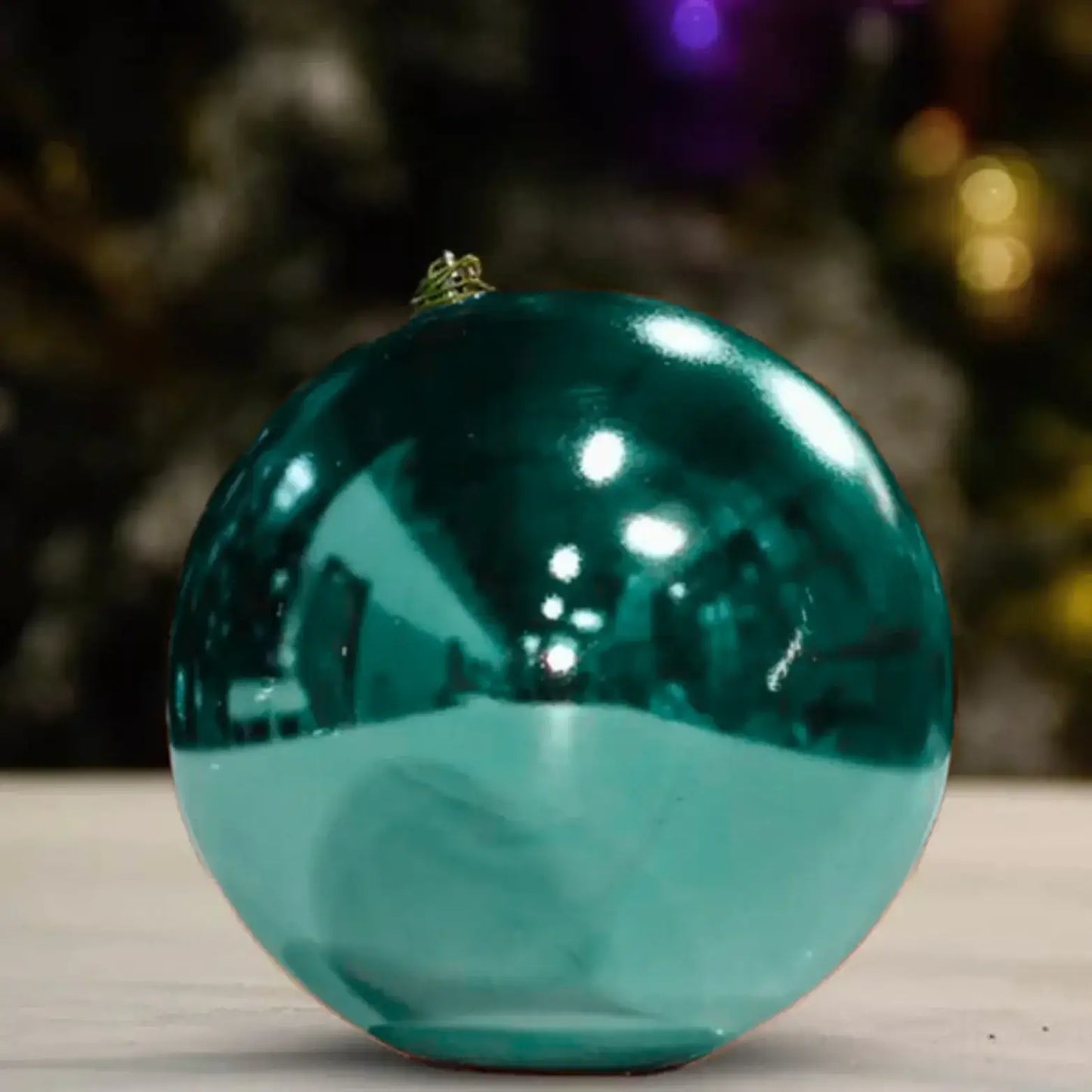 Teal-Ornament-Shiny-Ball