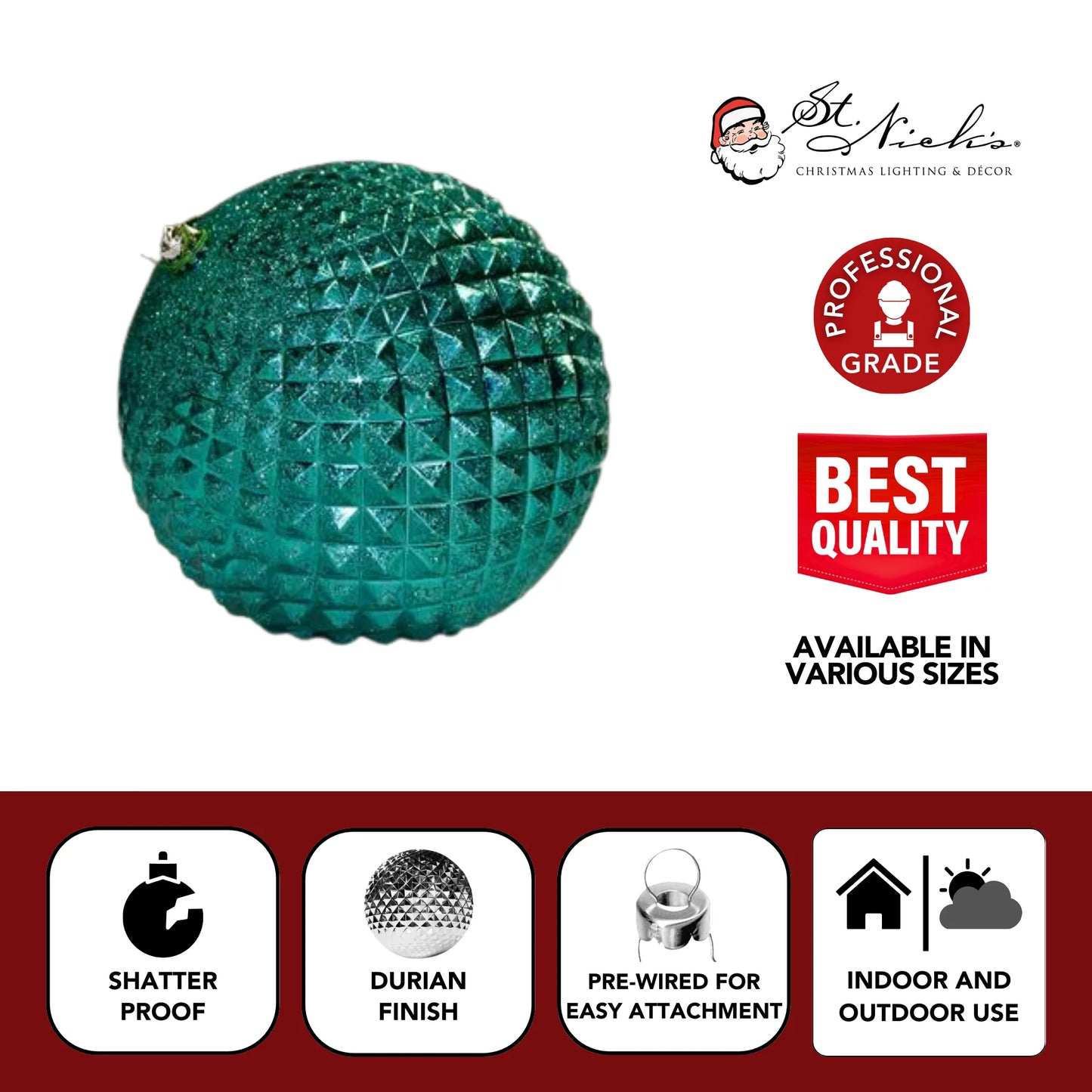 Teal-Ornament-Shiny-With-Glitter-Durian-3