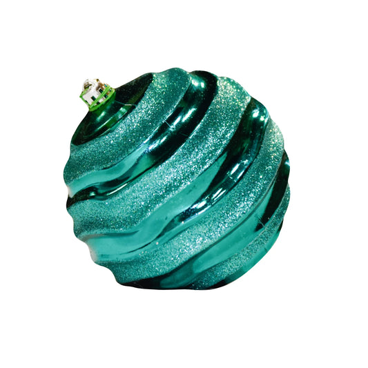 Teal-Ornament-Wave-Shiny-with-Glitter-1