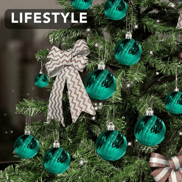 Teal-Ornament-Wave-Shiny-with-Glitter-Sequin-150MM-7