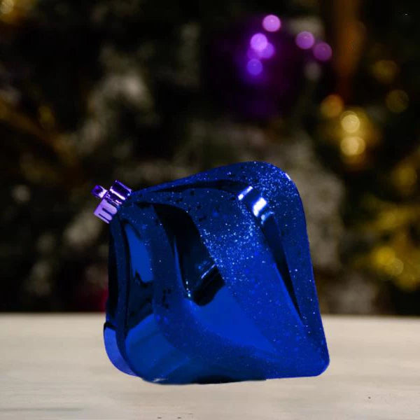 blue-shiny-drop-with-glitter-swirl-tree-decor-ornament-150mm