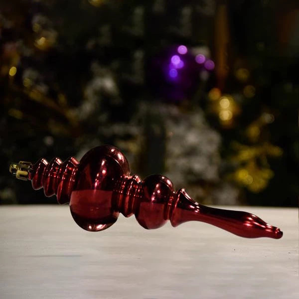 burgundy-shiny-finials-tree-ornament