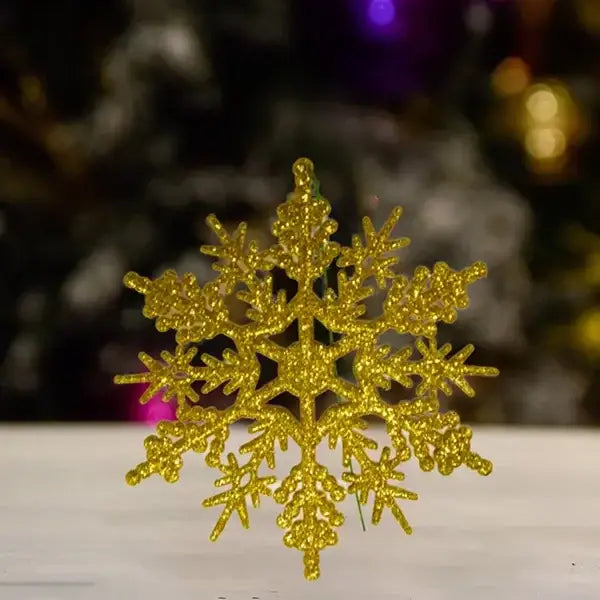 gold-snowflakes-glitter-christmas-tree-decor-ornament-st-nicks-CA