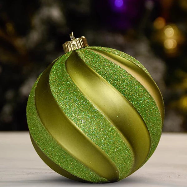 green-matte-with-glitter-swirl-decor-ornament-150mm