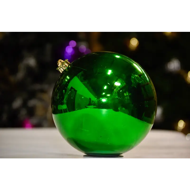 green-ornament-dark-shiny-ball