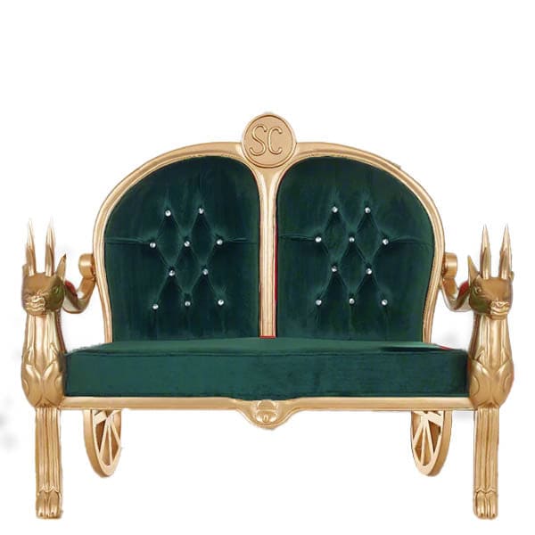 santa-reindeer-bench-green-gold-velvet
