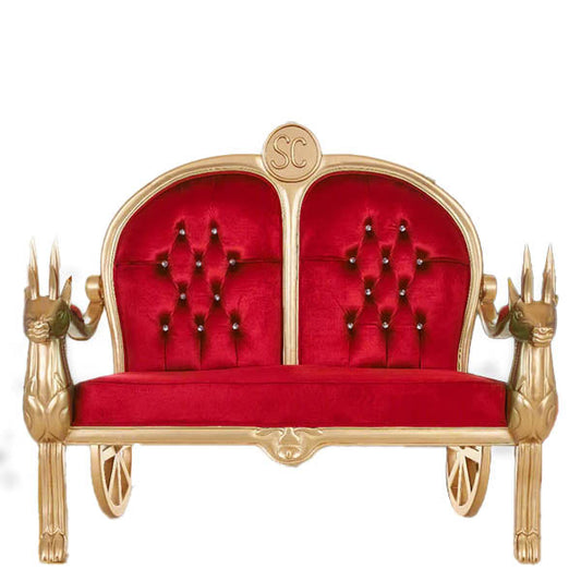 santa-reindeer-bench-red-gold-velvet