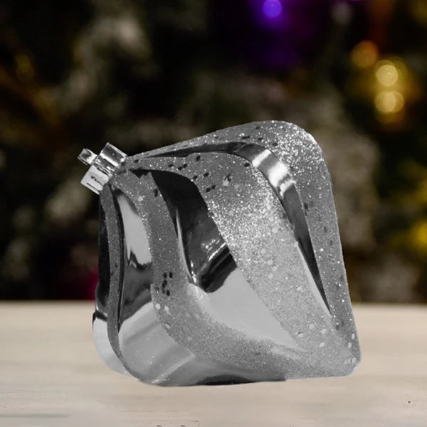 silver-drop-shiny-with-glitter-ball-decor-ornament-150mm
