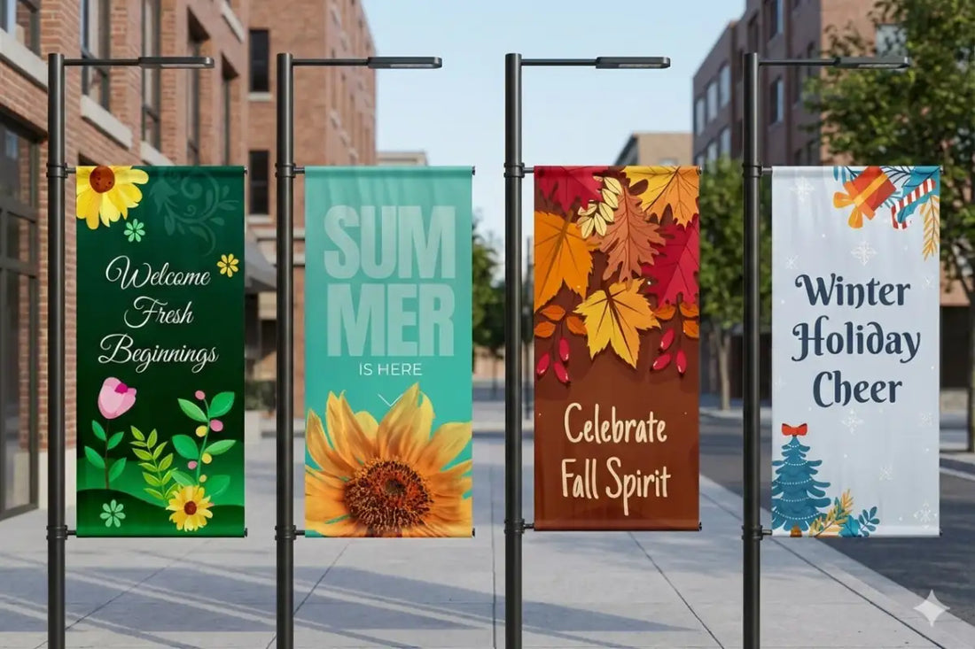 How to Plan a Year-Round Banner Program for Commercial Spaces