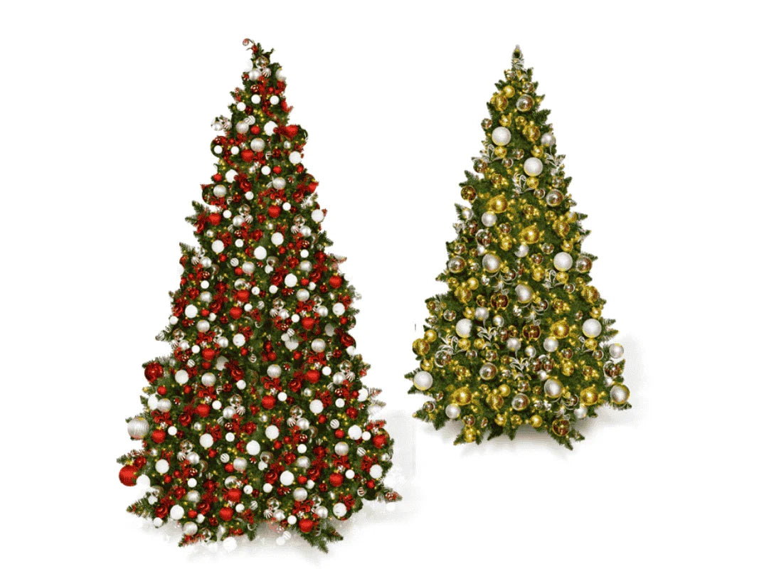 Pre-decorated-christmas-trees