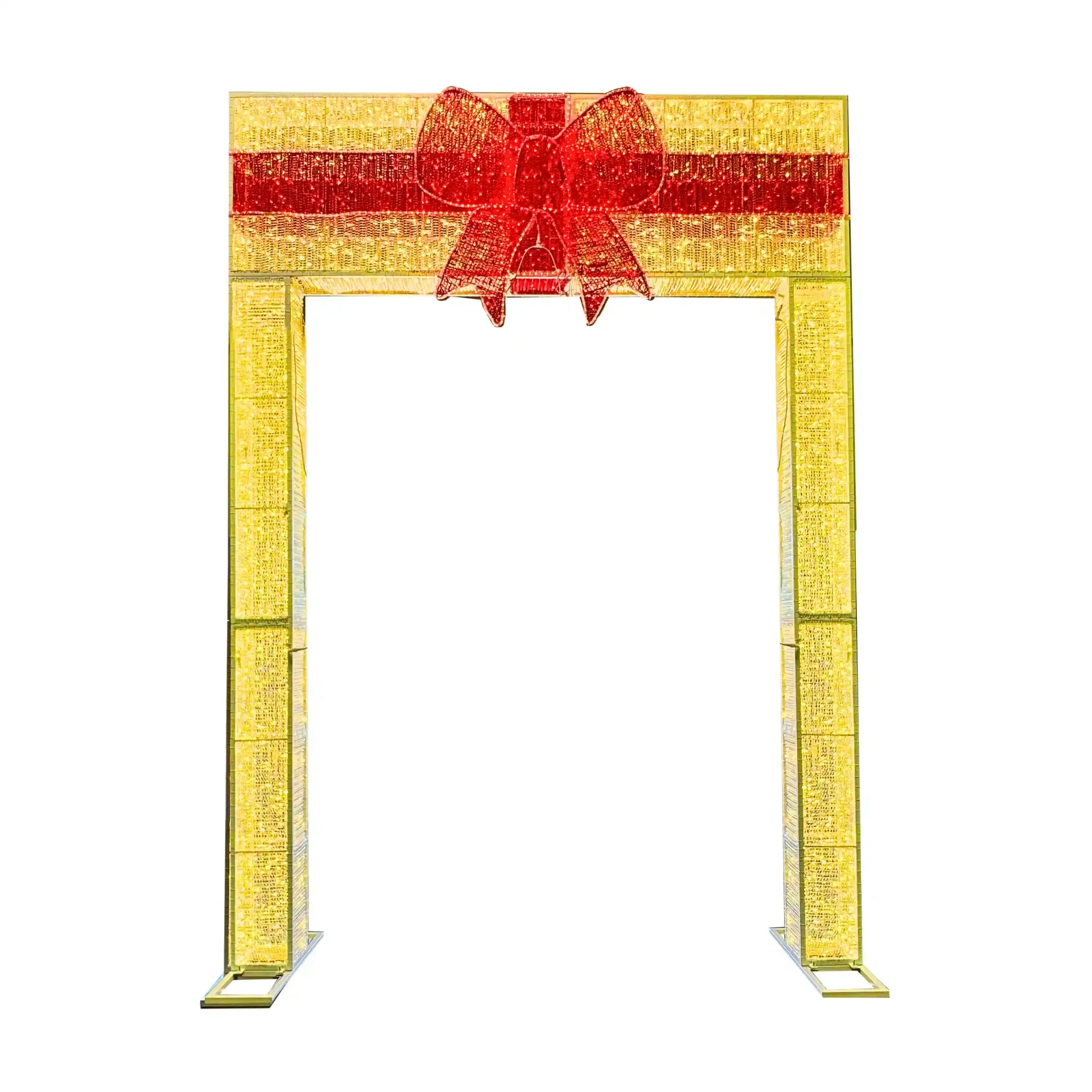 14FT Gold Gift Box Walkthrough Arch for Holidays | St Nicks – St. Nicks ...