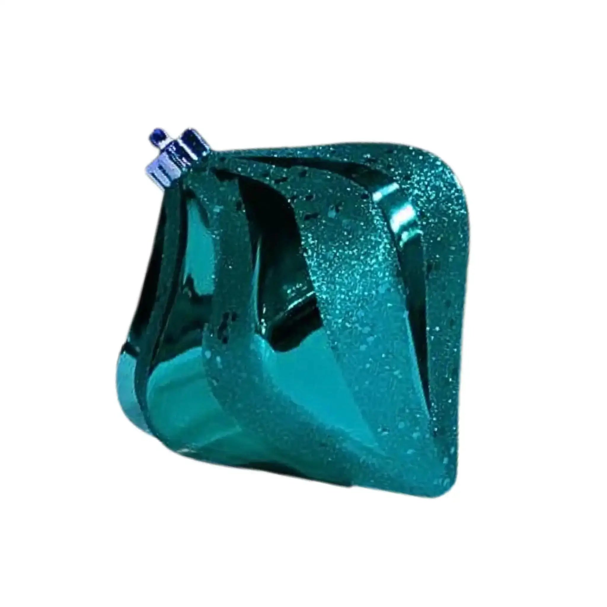 Teal Drop Shiny With Glitter Christmas Tree Ornament | St Nicks – St ...