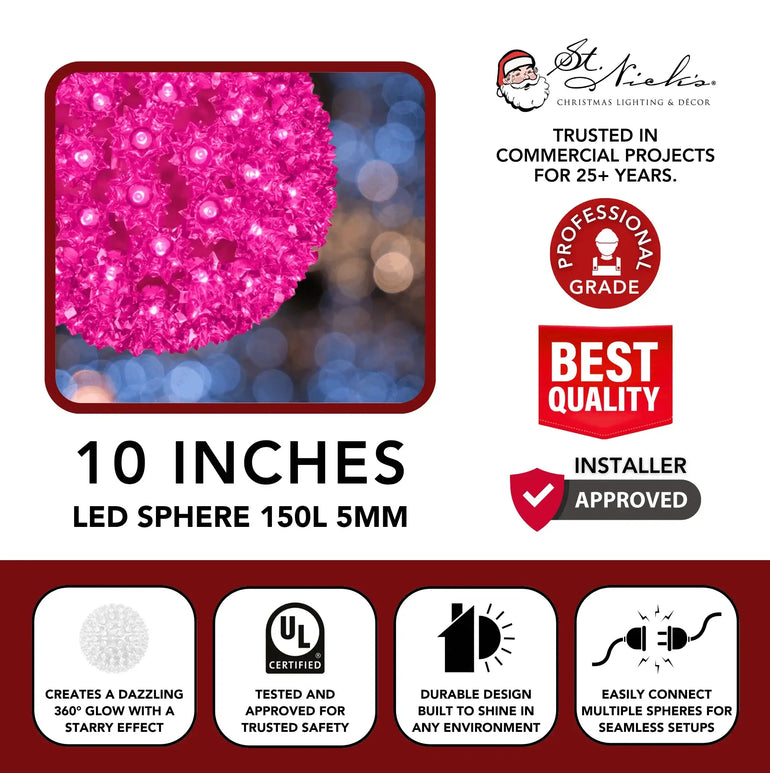 10-LED-Sphere-5MM-Lights-Pink-3
