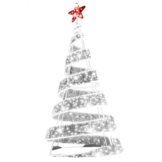 12ft-spiral-christmas-tree-silver-tinsel-st-nicks-CA