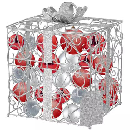 18-Red-and-Silver-Metal-Cage-Gift-Box-Present-1
