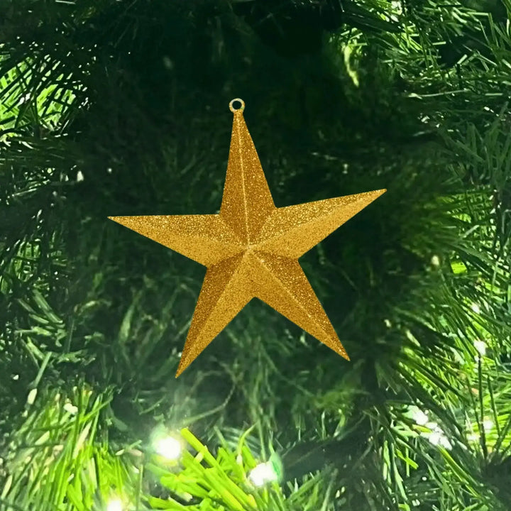 Gold Glitter Star Ornament by St Nicks Christmas Tree Topper – St