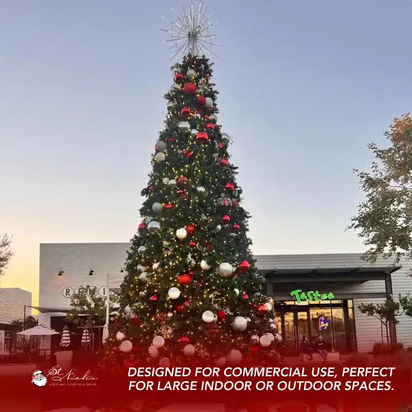 Decorated Christmas tree outdoor commercial displays