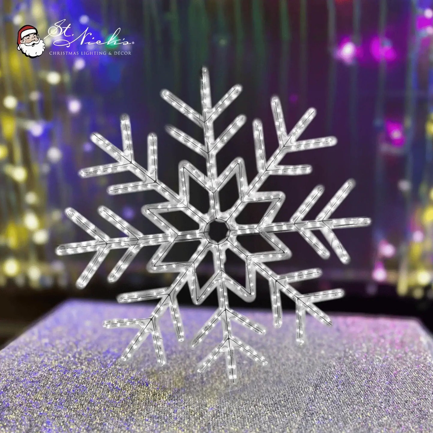 Snowflake Pole Mount Rope Light for Outdoor Holiday Decor | 4FT – St ...
