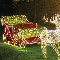 5ft-Red-and-Gold-Santa-Sleigh-2