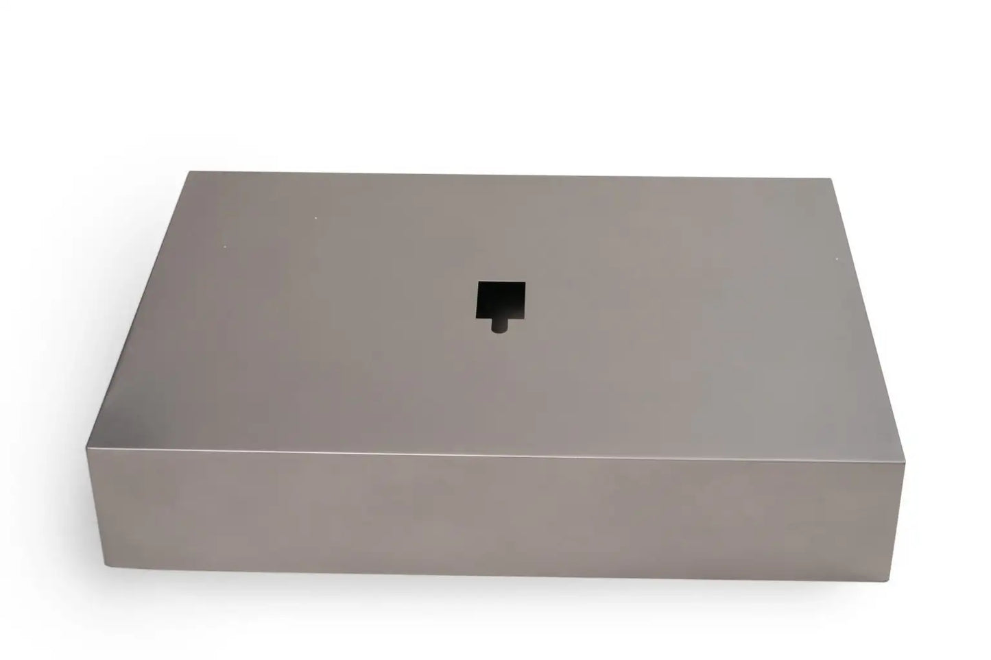 Rectangular metal box menorah base cover 