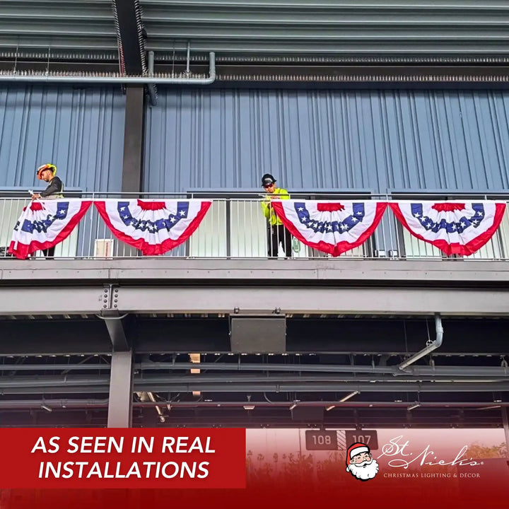 Patriotic Lighting and Banner Displays for Commercial Installations ...
