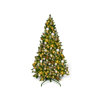 7.5FT-Silver-and-Gold-Predecorated-PVC-Tree-1