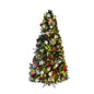 7.5FT-predecorated-tree-with-Lights-Red-Silver-White-Ornament-13