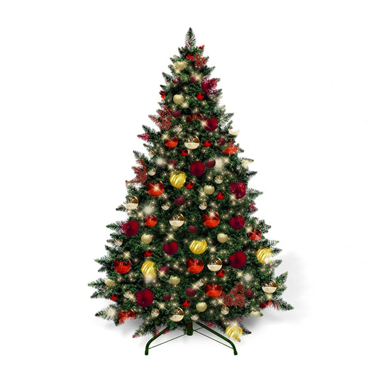9FT-Red-Burgundy-and-Gold-Predecorated-PVC-Tree-1