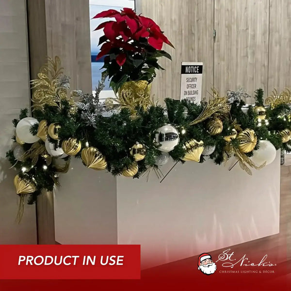 9x14-Pre-Decorated-Garland-Gold-Silver-White-7