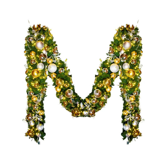 9x14-Pre-Decorated-Garland-with-Warm-White-Lights-Gold-Silver-1