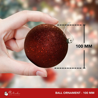 Burgundy-Ornament-Glitter-Ball-100MM-4
