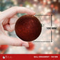 Burgundy-Ornament-Glitter-Ball-100MM-4