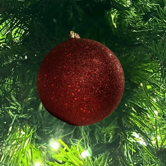 Burgundy-Ornament-Glitter-Ball-2