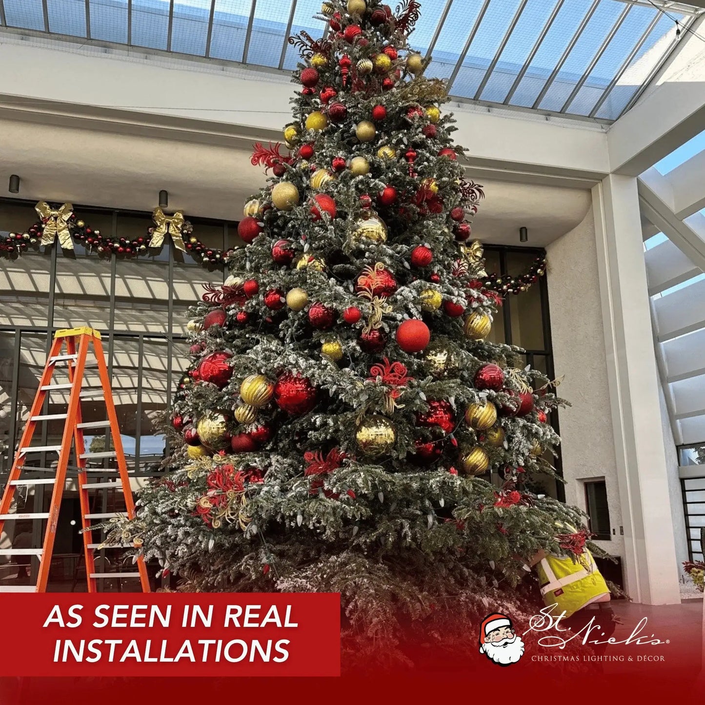 Burgundy-Ornament-Glitter-Ball-Installation-6