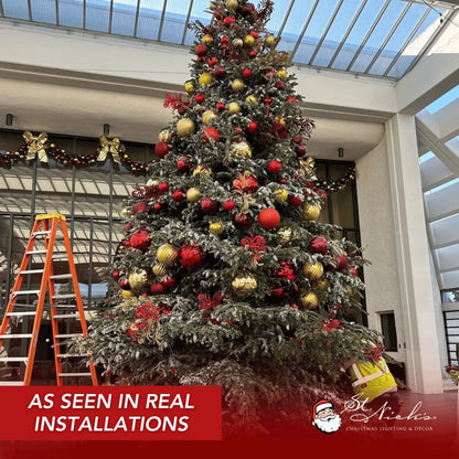 Burgundy-Ornament-Glitter-Ball-Installation-6