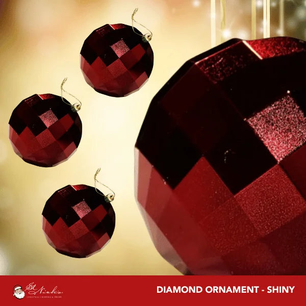 Burgundy-Ornament-Shiny-Diamond-150MM-3