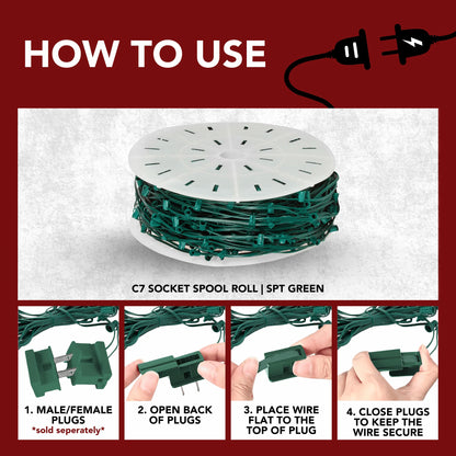 C7-Socket-Spool-Roll-Green-250FT-6-Spacing-6