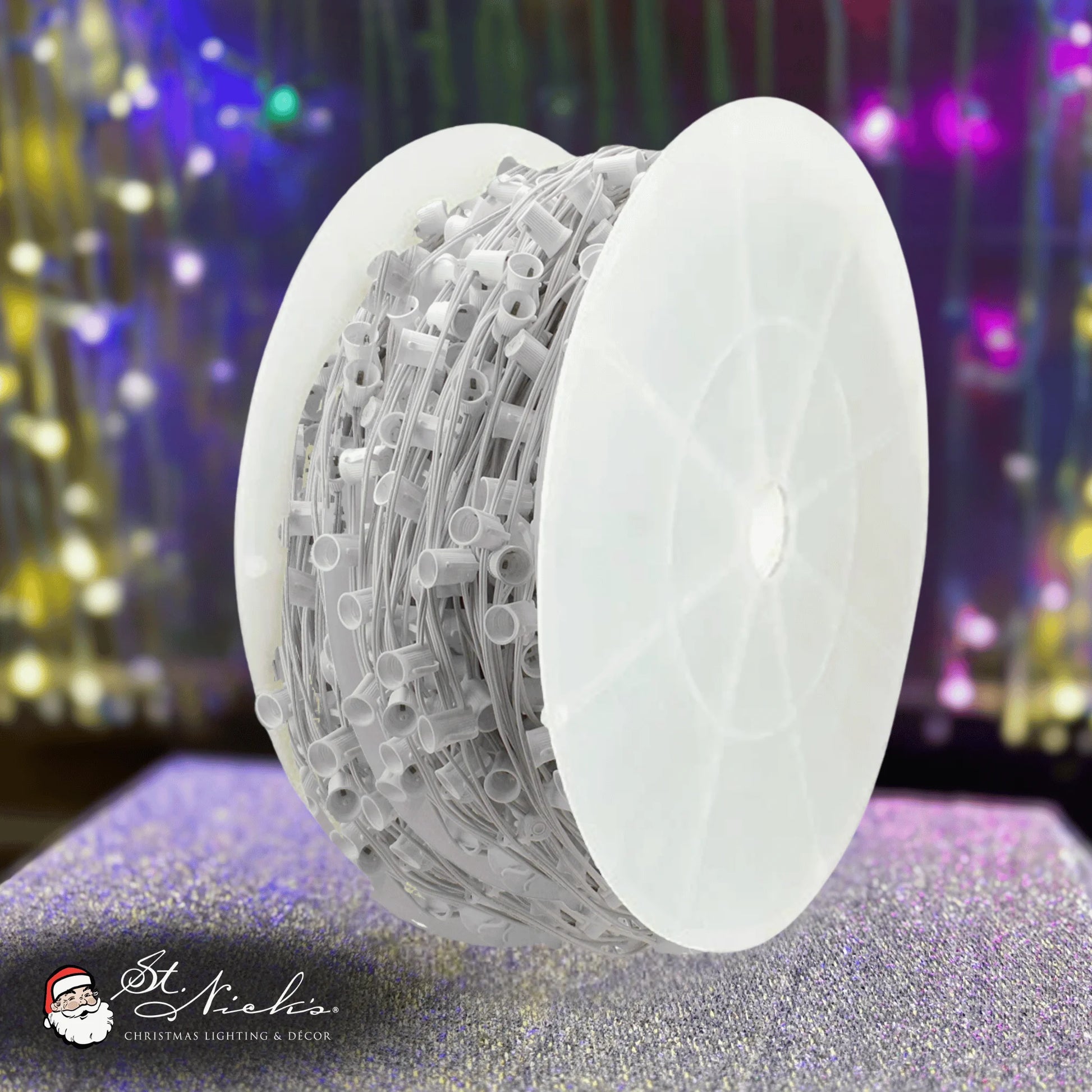 C9-Socket-Spool-Roll-White-500FT-15-Spacing-SPT-2W-2