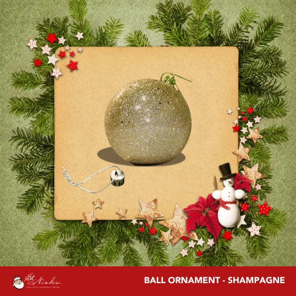 Champagne-Ornament-Glitter-Ball-100MM-2
