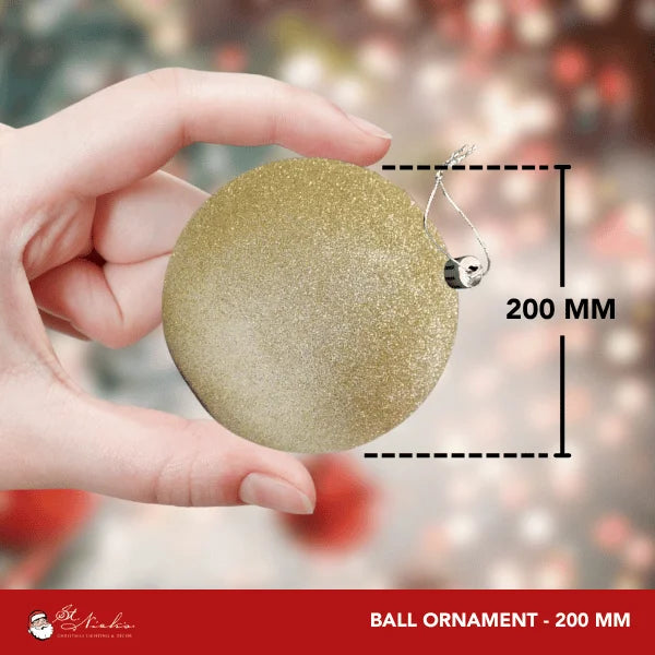 Champagne-Ornament-Glitter-with-Sequin-Ball-200MM-4