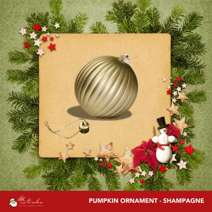 Champagne-Ornament-Matte-Pumpkin-150MM-2