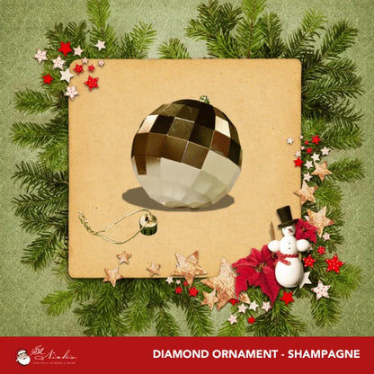 Champagne-Ornament-Shiny-Diamond-150MM-2