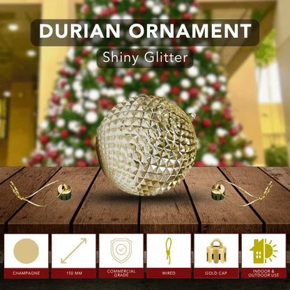 Champagne-Ornament-Shiny-with-Glitter-Durian-150MM-6