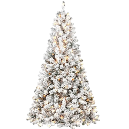 9ft-white-flocked-xmas-tree