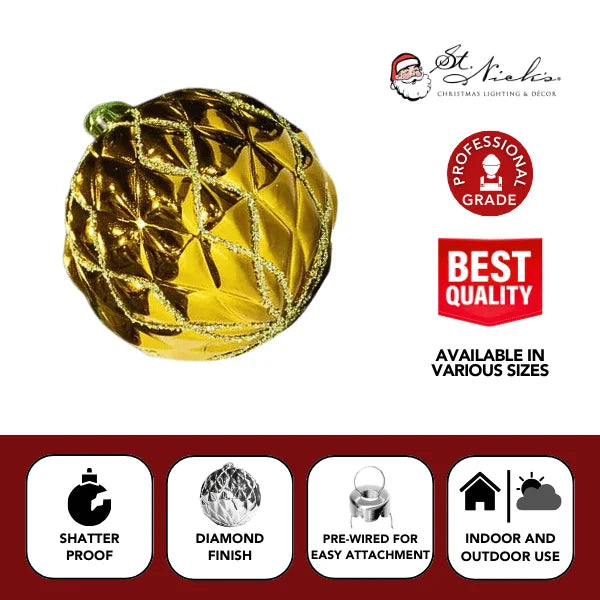 Gold-Ornament-Shiny-with-Glitter-Diamond-Swirl-3