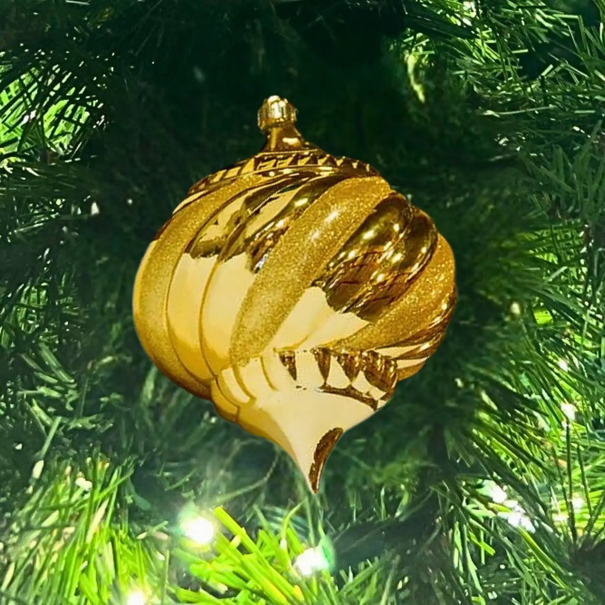 Gold-Ornament-Shiny-with-Glitter-Swirl-2