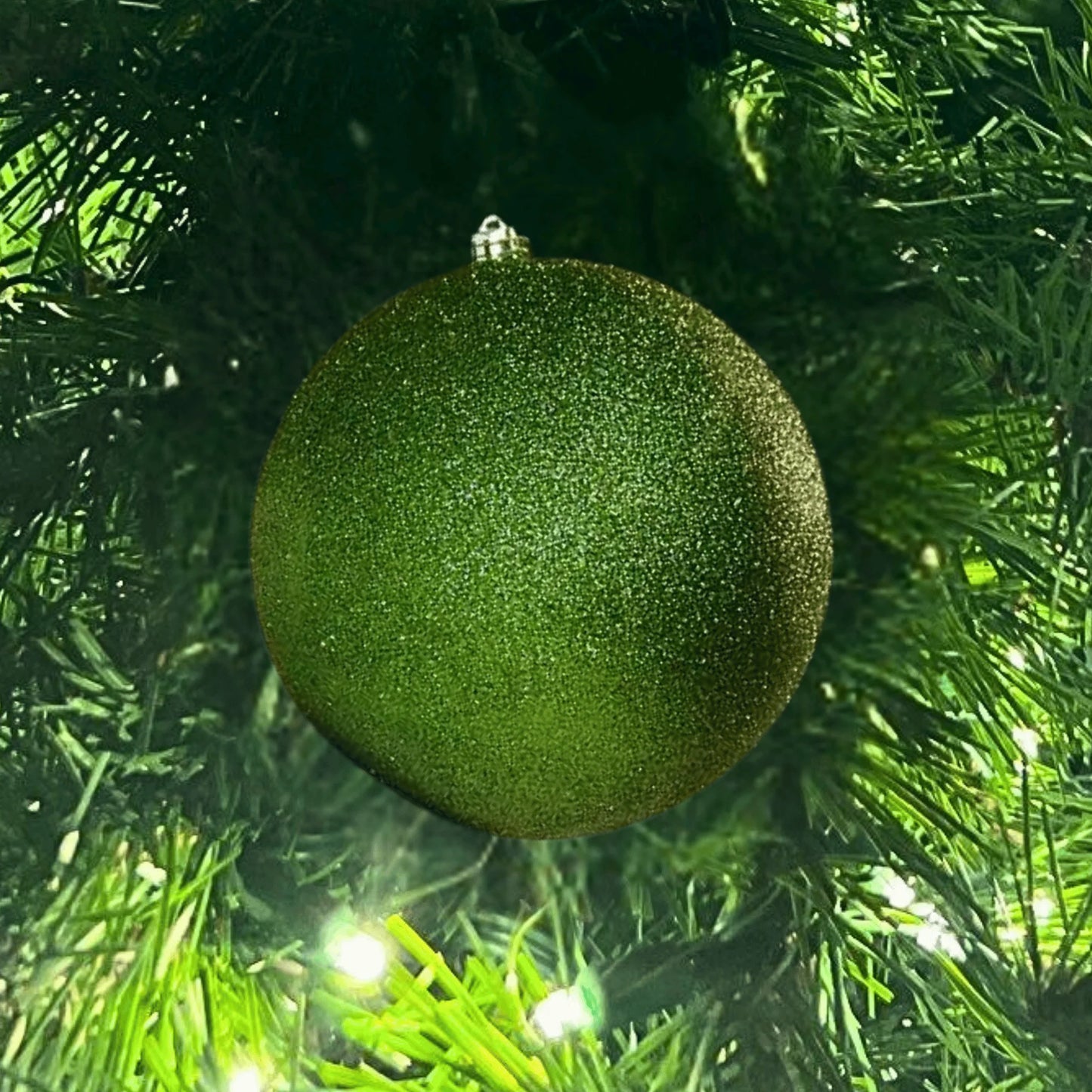 Green-Ornament-Glitter-Ball-2