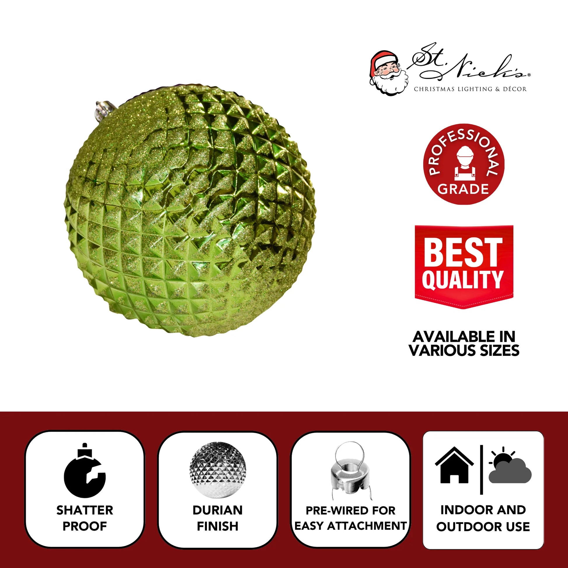 Green-Ornament-Shiny-with-Glitter-Durian-3